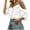 White-03, variant on Perfectbot Womens Off Shoulder Shirts 3/4 Sleeve V Neck Ruffle Top Fashion Dressy Outfits Blouse