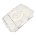 thumbnail image 1 of Plateau de Service Divisé, Boîte de Service Portable Facile à Nettoyer pour Épices 4 Compartiments, 8 Compartiments, 1 of 7