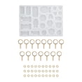thumbnail image 1 of Troqueles De Placa De Identificación Para Colgantes Decorativos De Resina Resina Para Fabricación De Manualidades+15x Llaveros Llaveros De Color Con Cadena De Metal Baoblaze  none, 1 of 8