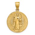 thumbnail image 1 of 14k Yellow Gold San Benito Round Medal Pendant, 1 of 4
