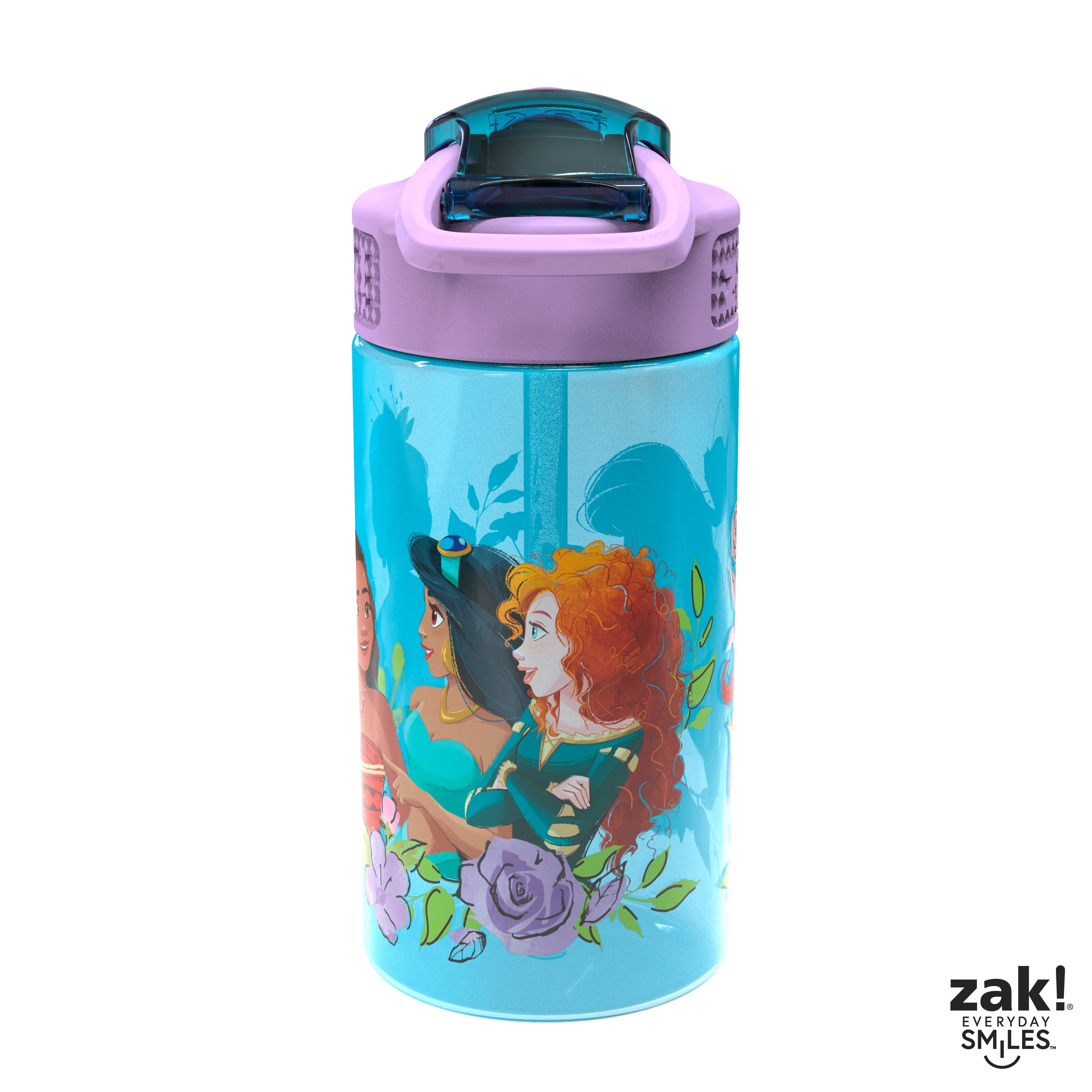 Zak Designs Disney 20 oz Stainless Steel Insulated Water Bottle, Princess