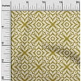 thumbnail image 2 of oneOone Rayon Olive Green Fabric Geometric Craft Projects Decor Fabric Printed By The Yard 56 Inch Wide, 2 of 4