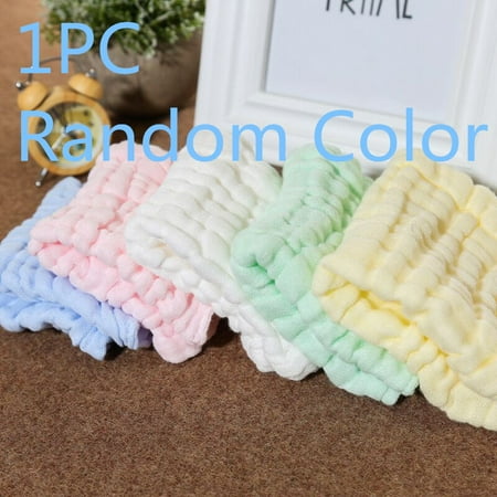 Jeobest 1PC Baby Towel - Baby Handkerchief - 1PC Small Square Soft Cute Baby Towel Handkerchief for Infant Kid Children Feeding Bathing Face Washing (color sent randomly)