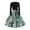 Green, variant on Christmas Dresses for Women Women's Fashionable And Elegant Autmn And Winter Long-sleeved Round Neck Christmas Print Dress for Holiday Party,Cyan,L