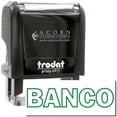 thumbnail image 1 of Self-Inking Banco Stamp, Trodat Printy 4911, Press and Print Stamping, Impression Size 5/8" x 1-1/2", Up to 10,000 Impressions - Green Ink, 1 of 10