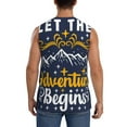 thumbnail image 4 of Disketp Let The Adventure Begins Sleeveless Tshirts For Men, Muscle Shirts For Men Dry Fit Tank Top-Large, 4 of 8