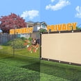 thumbnail image 4 of Outdoor Sun Shade Cloth, 6’ x 6’, Pergola, Deck, and Backyard Patio Sunshade with UV Protection, Heat Resistant HDPE Material, Reinforced Grommets ,Wheat., 4 of 5