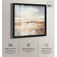 thumbnail image 2 of Coastal Calm Shadowbox Print Neutral Abstract Art by Art Remedy, Black Frame, 40 x 40, 2 of 7