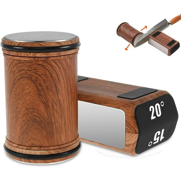 Rolling Knife Sharpener, Sharpening Tool Works Knife Sharpener Kit, Offers 15-20 Degree Sharpening, Tumbler Rolling Knife Sharpening Tool for Any Steel Hardness, Knife Sharpening Made Easy