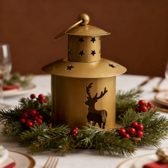 Hearth & Gear Desktop Ornament Classic Holiday Tabletop Festive Winter Scene Display For Home Desk Mantel Shelf Collectible Seasonal Figurine Centerpiece Daughter Ornament Small Ornament Snowflake
