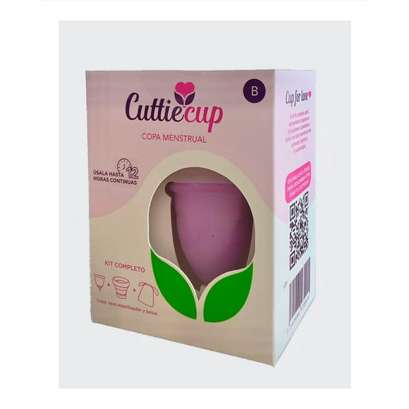 Copa Menstrual B Cuttiecup Kit completo copa, vaso esterilizador y bolsa