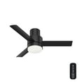 thumbnail image 6 of Hunter 44 inch Outdoor or Indoor Ceiling Fan with LED Light and Remote Control - Low Profile Mount Ceiling Fan, 3 Blades, For Patio, Porch, Garage, or Living Room, Quiet - Gilmour 51333, Matte Black, 6 of 15