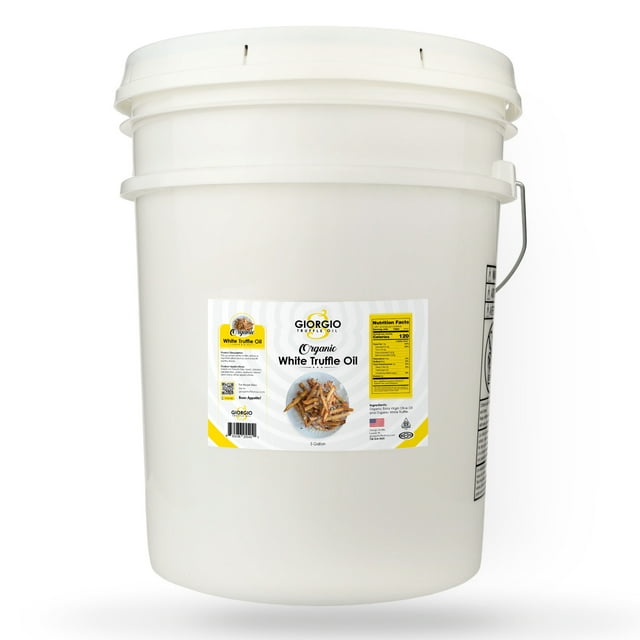 Huile d'Olive Extra Vierge Biologique Truffle - 5 Gal / 640 Oz pour Services Alimentaires