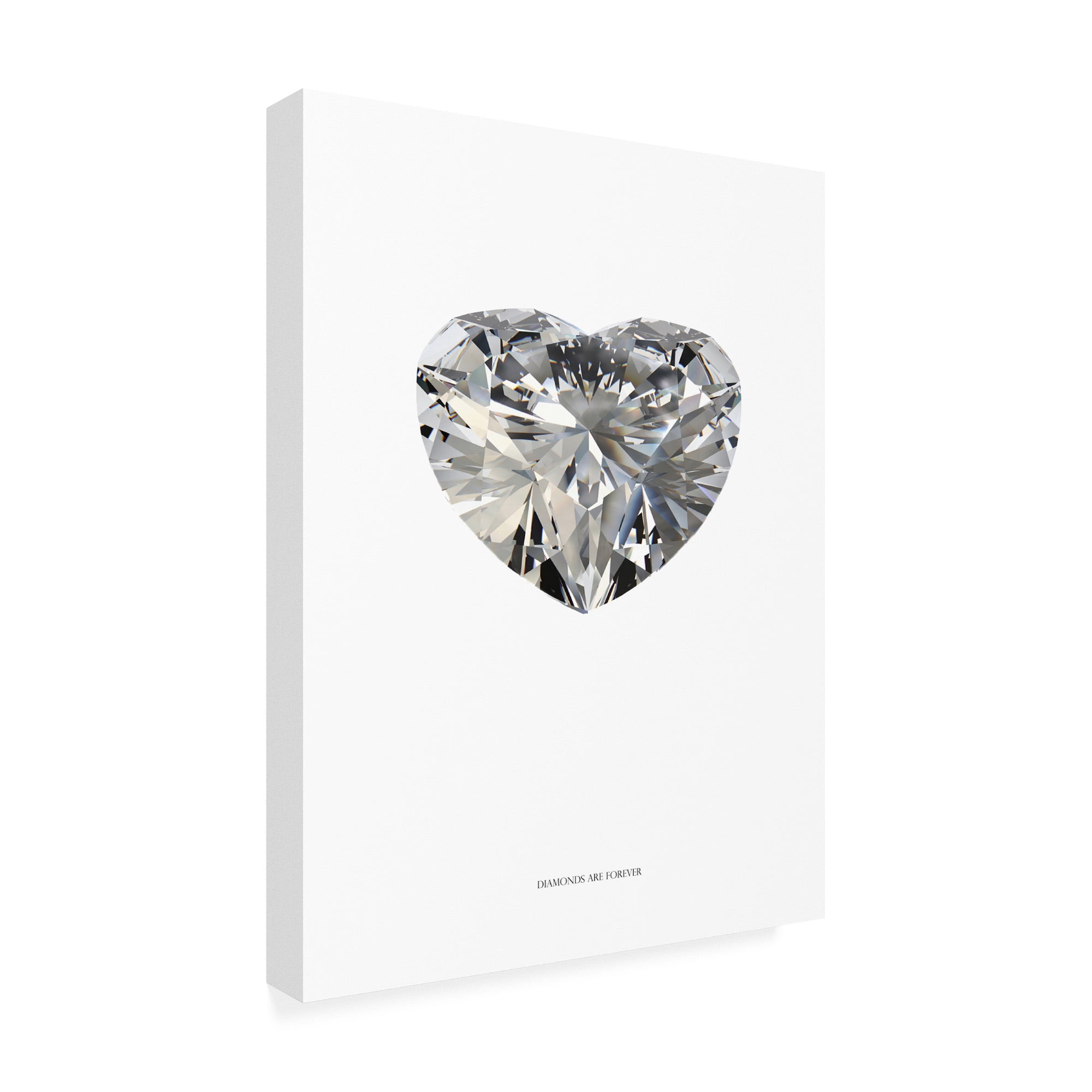 Trademark Fine Art 'Diamonds are Forever I' Canvas Art by TypeLike