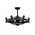 thumbnail image 3 of Warehouse of Tiffany Jule Contemporary Candelabra 32-Inch 3 Blade Lighted Ceiling Fan, 3 of 5
