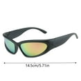 thumbnail image 2 of Glasses Riding Eyewear Wrap Around Sunglasses for Outdoor Sports Shield Performance Lightweight Aluminum Foldable Adjustable for All Ages, 2 of 2