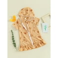 thumbnail image 2 of Kids Toddler Little Girl Swim Cover Up Towel Terry Swimsuit Wraps Zip Up Bathing Suit Robe Pool Beach Coverups Dress, 2 of 7