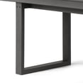 thumbnail image 4 of WestinTrends Paloma 68" Outdoor HDPE Modern Rectangular Patio Dining Table With Umbrella Hole, Gray, 4 of 10