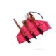 thumbnail image 1 of Zhuge 2 juegos de cubiertos de madera, tenedor y cuchara de madera, palillos, vajilla reutilizable, juego de cubiertos, utensilios de viaje, cubiertos de línea atada, rojo, 1 of 5