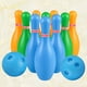thumbnail image 5 of 1 juego de bolos para niños, juguetes de plástico para bolos, juguetes educativos divertidos para bolos para niños pequeños (color aleatorio), 5 of 6