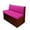 Purple red, variant on XYZCANDO Rose Print RV Dinette Cushion Covers Stretchable Couch Cushion Covers Solid Color Print Washable Slip Covers for Loveseat Sofa Slip Covers for 2 Seat Cushion Couch Designed Gifts