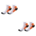 thumbnail image 3 of kurtrusly 1/2/3/5 2pcs/set Chaussettes de Compression pour les Performances des Femmes et de Réduire la Fatigue Soulager orange S/M 2PCS, 3 of 6