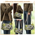 thumbnail image 4 of FORMRS Womens Shoulder Bag with Chain Strap Clutch Purse Cute Tote Handbag, Beige Flower Pattern, 4 of 7