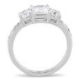 thumbnail image 2 of High polished (no plating) Stainless Steel Ring with AAA Grade CZ in Clear for Women Clear Stone Color Style TK3246 Size 9, 2 of 3