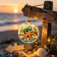 thumbnail image 4 of PLPPYFS Christmas Sea Themed Lighted Hanging Ornament Ball, Underwater Sea Animal Printed LED Glowing Bauble Design Holiday Hanging Decoration for Xmas Tree Window Home Party Gift, 4 of 6