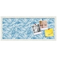 thumbnail image 2 of PinPix 30x12 Custom Cork Bulletin Board White Navy Poster Board Has a Fabric Style Canvas Finish, Framed in White Navy, by ArtToFrames (PinPix-1878), 2 of 5
