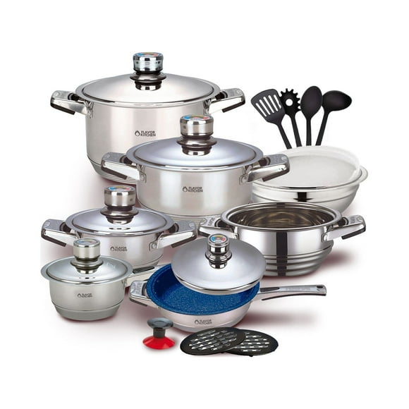 Batería de Cocina Flavor Kitchen Profesional 20 Piezas PRO20
