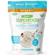 100% Certified Organic Hemp Protein Powder for Smoothies and Shakes 350 g - Vanilla Chai - High in Vegan Omega 3 Iron Magnesium - Plant Based Superfood