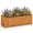Orange, variant on Costway Outdoor Wooden Planter Box Folding Raised Garden Plant Container with Drainage Hole