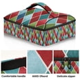 thumbnail image 2 of Iauyy Casserole Carrier for Hot Food Insulated Casserole Travel Carry Bag with Lid Food Warmer Bag for Party/Picnic,Christmas Checkered Pattern, 2 of 7