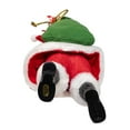 thumbnail image 7 of Kurt Adler 10.5-Inch Fabriché Santa with Red Luggage, 2-Piece Set, 7 of 7