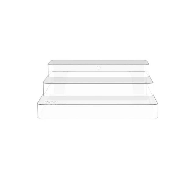 Organizador Multinivel Mainstays 3 Compartimientos Clear 25 X 29 X 10.3 Cm