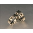 thumbnail image 3 of Handmade Titanium Steel Couple Rings for Men and Women, Sun and Moon Pattern, Affordable Luxury Style, Matching Promise Rings, 3 of 7