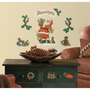 RoomMates Christmas Themed Santa Peel and Stick Wall Decals