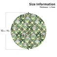 thumbnail image 2 of Vsdgher Cute Frog Print Leather Coasters for Drinks, Durable Drink Coasters 4 Set for Tabletop Protection, Luxurious Home Décor and Housewarming Gift-Round Shape, 2 of 6