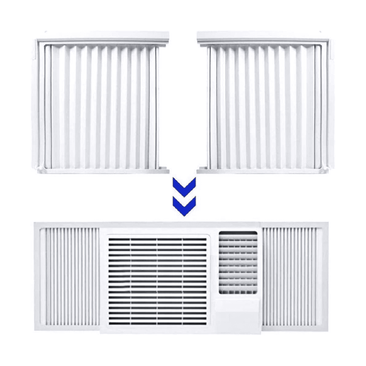Window Side Panel Air Conditioner, White