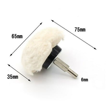 

1Pc Polishing Wheel White Cloth Wheel Grinding Head Bufffing Tool 6mm Shank