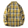 thumbnail image 4 of Purcolt Men's Flannel Printed Shirt Long Sleeve Oversized Button Down Casual Plaid Shirt, 4 of 5