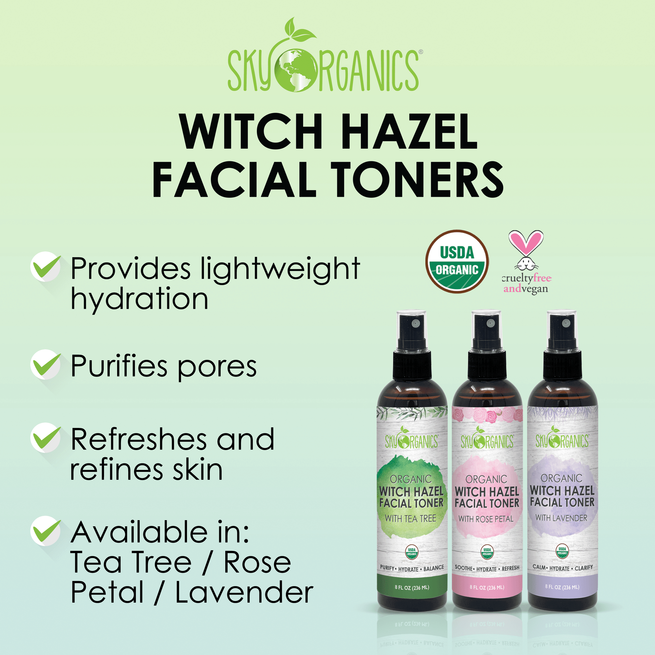 sky organics witch hazel facial toner