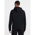 thumbnail image 4 of Athletic Works Men's Fusion Knit Full-Zip Jacket, Sizes XS-3XLT, Rich Black, 4 of 6