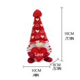 thumbnail image 6 of nvzhuang Valentines Day Plush Gnomes Cute Handmade Gnomes with Envelope/Heart Figurine Tiered Tray Holiday Home Decoration, 6 of 6