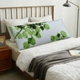 thumbnail image 6 of Naloa Watercolor Green Leaves Super Soft 20x60 Body Pillow Case,Long Side Hidden Zipper（PILLOWS ARE NOT INCLUDED）, 6 of 6