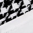 thumbnail image 4 of DriftAway Houndstooth Vintage Plaid Printed Pattern Thermal Insulated Blackout Window Curtain Valance Rod Pocket Single 18"L x 52"W Plus 2" Header Black, 4 of 7