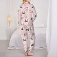 thumbnail image 6 of Goofa Cute Cartoon Panda Printed Women’s 2 Piece Pajama Set Super,Pajamas Women's Long Sleeve Sleepwear Soft Button Down Loungewear Pjs Lounge Set Nightwear-Medium, 6 of 9