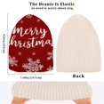 thumbnail image 4 of BZSMCE Winter Beanie Hats Casual Warm Cozy CapSnowy Red Christmas Cheer Pattern, 4 of 7