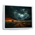 thumbnail image 2 of Designart "Prairies Whirling Fury Unleashed" Landscapes Floater Framed Wall Art Living Room, 2 of 7